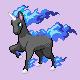 I did Epona from the Zelda series with my own color variation. Black fur, blue flames and the horn and hooves are diamonds.