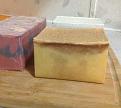 Vanillin soap, already discoloring